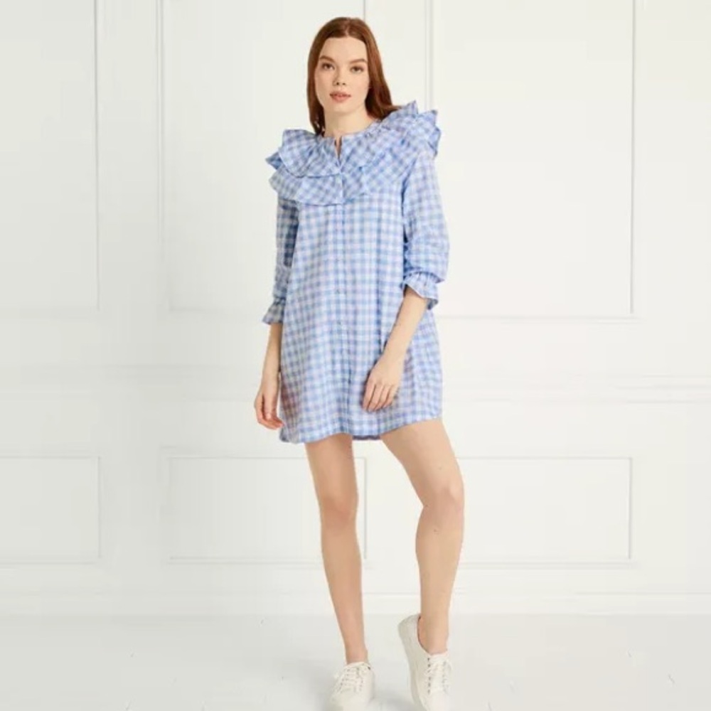 Hill House Home Colette Dress in Blue Check